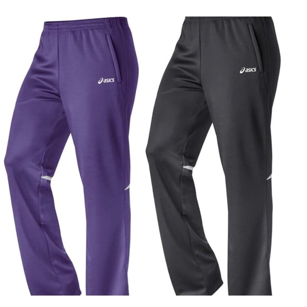 ASICS lot 2 "Cali" Jogger Purple Gray Athletic trainers Running Pants *X-SMALL*